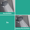 Hansgrohe Pulsify showerpipe 26cm 2jet planchet 40cm chroom -licht beschadigd- OUTLET UDEN STORE35781