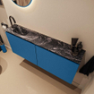 MONDIAZ TURE-DLUX 120cm toiletmeubel Jeans. EDEN wastafel Lava positie links. Met 1 kraangat. SW1103866