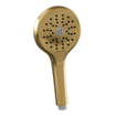 Brauer Gold Carving Douchekraan opbouw - glijstang - 1 functie - 2 carving knoppen - handdouche rond 3 standen - PVD - geborsteld goud SW715702