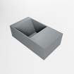 Mondiaz TYNE Fontein - 40x23x12cm - wasbak Rechts - zonder kraangaten - solid surface - Plata SW1026123