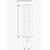 Plieger Cavallino Retto designradiator verticaal dubbel middenaansluiting 1800x450mm 1162W donkergrijs structuur 7253465