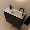 MONDIAZ TURE-DLUX 60cm toiletmeubel Urban. EDEN wastafel Glace positie rechts. Met 1 kraangat. SW1103137