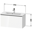 Duravit D-Neo wastafelonderkast 81x44x37.2cm 1 lade Grafiet Mat SW640831