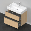 Duravit D-Neo wastafelonderkast 78.4x62.5x44.2cm 2 lades Natuur eiken Mat SW641170