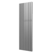 Plieger Cavallino Retto designradiator verticaal dubbel middenaansluiting 2000x602mm 1716W zilver metallic 7255374