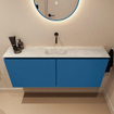MONDIAZ TURE-DLUX 120cm toiletmeubel Jeans. EDEN wastafel Opalo positie midden. Zonder kraangat. SW1104384