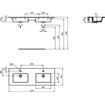 Ideal Standard Tiempo meubelwastafel dubbel met 2 kraangaten met overloop 121.5x45cm wit SW97349