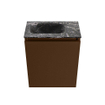 MONDIAZ TURE-DLUX 40cm toiletmeubel Rust. EDEN wastafel Lava positie links. Met 1 kraangat. SW1104023