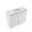 MONDIAZ TURE-DLUX 60cm toiletmeubel Cale. EDEN wastafel Frappe positie midden. Zonder kraangat. SW1102683