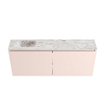 MONDIAZ TURE-DLUX 120cm toiletmeubel Rosee. EDEN wastafel Glace positie links. Zonder kraangat. SW1103487