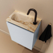 MONDIAZ TURE-DLUX 40cm toiletmeubel Clay. EDEN wastafel Frappe positie links. Met 1 kraangat. SW1102676