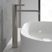Villeroy & Boch Dawn Eengreeps wastafelkraan verhoogd - Matt Brushed Nickel (RVS) SW974157