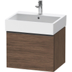 Duravit D-Neo wastafelonderkast 58.4x44x44.2cm 1 lade Noten (donker) Mat SW640734