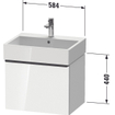 Duravit D-Neo wastafelonderkast 58.4x44x44.2cm 1 lade Linnen Mat SW640802