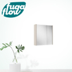 FugaFlow Eccelente Arredo spiegel badkamer spiegelkast - 60x63x16cm - inclusief zijpanelen - cotton (beige) - SW1125978