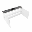 MONDIAZ TURE-DLUX 120cm toiletmeubel Talc. EDEN wastafel Lava positie midden. Zonder kraangat. SW1103669
