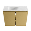 MONDIAZ TURE-DLUX 60cm toiletmeubel Oro. EDEN wastafel Opalo positie links. Zonder kraangat. SW1104467