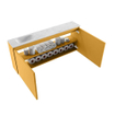 MONDIAZ TURE-DLUX 120cm toiletmeubel Ocher. EDEN wastafel Opalo positie links. Zonder kraangat. SW1104459