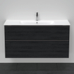 Duravit D-Neo wastafelonderkast 121x62.5x46.2cm 2 lades Eiken (zwart) Mat SW641183