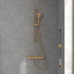 Villeroy & Boch Verve Showers Glijstangset met drie functies voor wandmontage - Brushed Gold (goud) SW974401