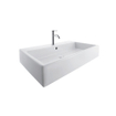 Duravit Vero Air (meubel) wastafel 1 kraangat met overloop 80x47cm met WonderGliss wit SW156961