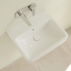 Villeroy & Boch O.novo wastafel 55x46cm zonder kraangat ceramic+ wit SW448367
