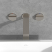 Villeroy & Boch Dawn Driegats wastafelkraan - Matt Brushed Nickel (RVS) SW974332