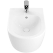 Villeroy & Boch Avento wandbidet 1 kraangat met overloop met verdekte bevestiging wit SW106448