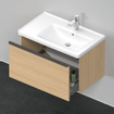 Duravit D-Neo wastafelonderkast 78.4x44x45.2cm 1 lade met softclose Natuur eiken Mat SW640592