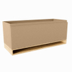 Mondiaz FLOTT wastafelonderkast - 120x45x50cm - 1 lade - uitsparing midden - softclose - Oro SW1015264