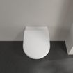 Villeroy & Boch Subway 3.0 Toiletset - zonder spoelrand - diepspoel - inbouwreservoir - twistflush - bedieningsplaat wit glans - zitting softclose & quickrelease - ceramic+ stone white SW956290
