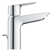 GROHE Bauedge waterbesparende wastafelkraan M-Size met trekwaste chroom SW536475