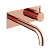 Hotbath Cobber afbouwdeel inbouw wastafelmengkraan met achterplaat en 18 cm uitloop roze goud - OUTLET UDEN STORE27141
