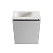 MONDIAZ TURE-DLUX 40cm toiletmeubel Plata. EDEN wastafel Ostra positie links. Zonder kraangat. SW1104989
