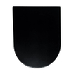 Wiesbaden Vesta toiletzitting softclose en quick release mat zwart SW523982