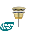 FugaFlow Eccelente Sobrado Badkamer afvoerplug always open Geborsteld Messing PVD SW1123976