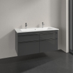Villeroy & Boch Venticello wastafelonderkast 115.3x59cm 4x lade glossy grey GA42735