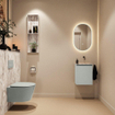 MONDIAZ TURE-DLUX 40cm toiletmeubel Greey. EDEN wastafel Glace positie rechts. Zonder kraangat. SW1103333