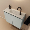 MONDIAZ TURE-DLUX 60cm toiletmeubel Greey. EDEN wastafel Opalo positie midden. Met 1 kraangat. SW1104332