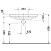 Duravit D code meubelwastafel 85x48 cm. 1x kr.gat m overloop wit Duravit XBase Wastafelonderkast 80x45.8x44.8cm 1 lade Standaard greep met softclose spaanplaat wit Mat SHOWROOMMODEL SHOW17805