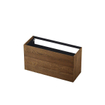 INK P2O Wastafelonderkast - 100x45x65cm - 2 lades - push 2 open - rechte opdekfronten eiken Massief eiken chocolate SW493707