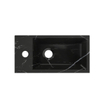 Riho Livit Tiny Fontein - 1 kraangat links - 41x20.5x10.5cm - zwart marmer SW1075281