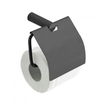 Wiesbaden Ida toiletrolhouder met klep Gunmetal SW545284