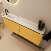 MONDIAZ TURE-DLUX 120cm toiletmeubel Ocher. EDEN wastafel Ostra positie links. Met 1 kraangat. SW1104983