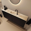 MONDIAZ TURE-DLUX 120cm toiletmeubel Urban. EDEN wastafel Frappe positie midden. Met 1 kraangat. SW1102628