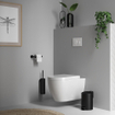Brauer Black Edition Toiletrolhouder - 1 rol - mat zwart SW997412