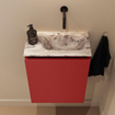 MONDIAZ TURE-DLUX 40cm toiletmeubel Fire. EDEN wastafel Glace positie rechts. Zonder kraangat. SW1103328