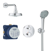 GROHE Grohtherm Perfect Regendoucheset - hoofdddouche 16cm - 2 functies handdouche rond 11cm - chroom SW236927