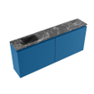 MONDIAZ TURE-DLUX 120cm toiletmeubel Jeans. EDEN wastafel Lava positie links. Zonder kraangat. SW1103905
