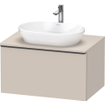 Duravit D-Neo wastafelonderkast 80x45.9x55cm 1 lade Taupe Mat SW641383